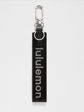 Lululemon black Never Lost Keychain